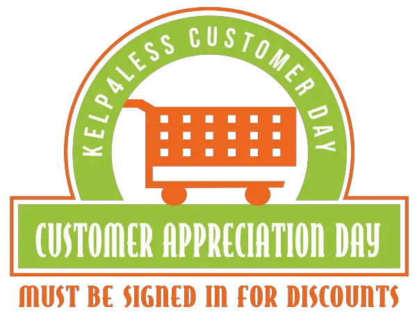 Kelp4less customer appreciation day | kelp4less customer appreciation day sale
