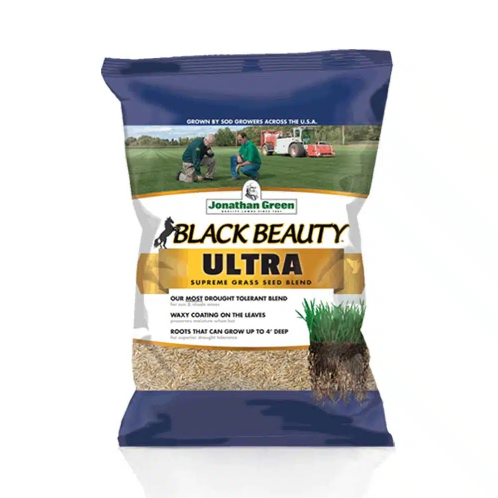Bag of Jonathan Green Black Beauty Ultra grass seed