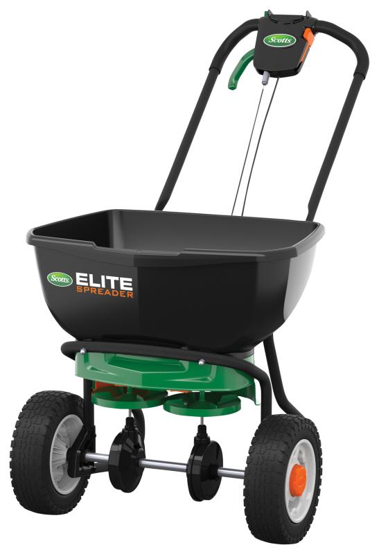 Scotts elite fertilizer spreader | best fertilizer spreaders for lawns (2023 reviews)