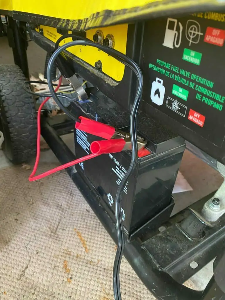 Charging generator battery