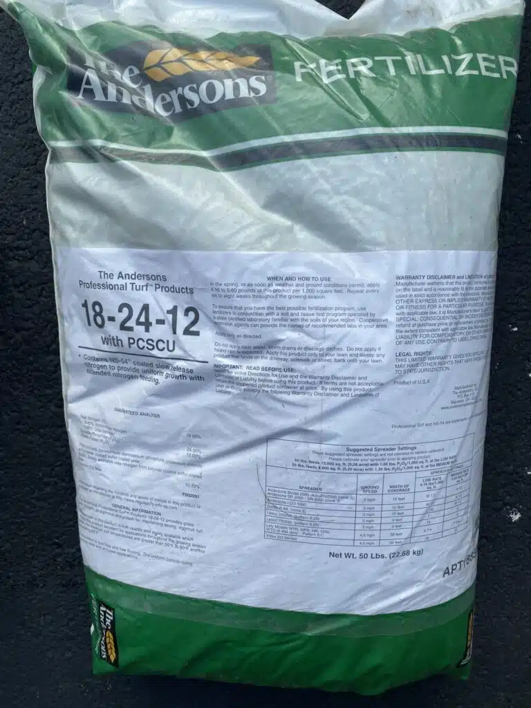 The Andersons starter fertilizer bag