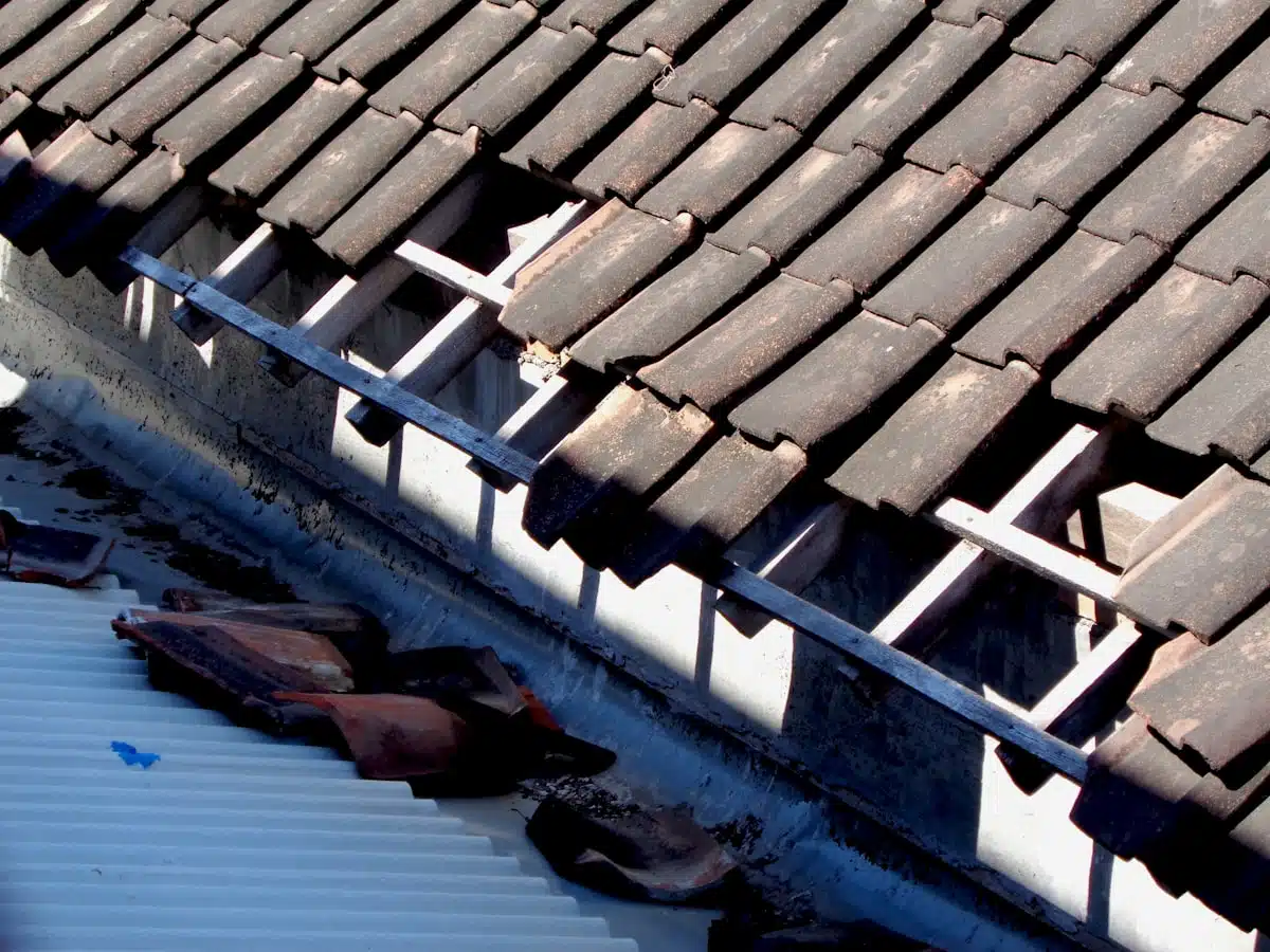 Old gutter due for replacement